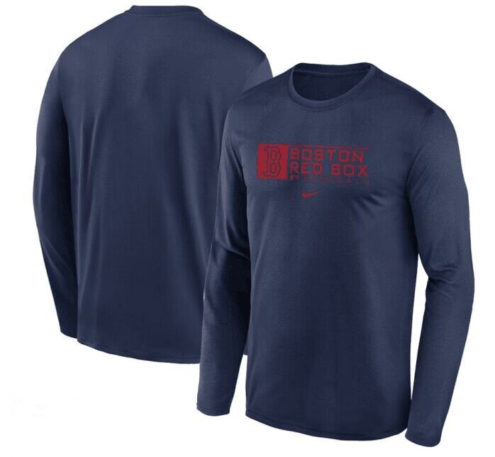 Men's Boston Red Sox Navy Long Sleeve T-Shirt